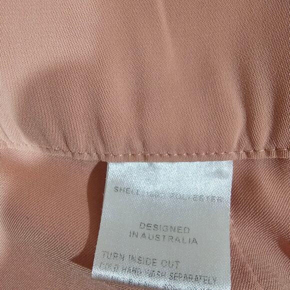 Shona Joy Cocktail Draped Dress Dusty Pink Size 10 - Picture 7 of 7